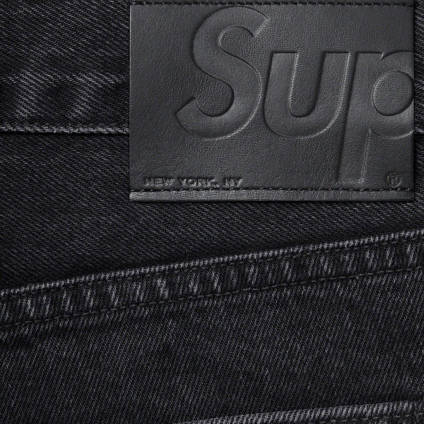 Stone Washed Black Slim Jean view 4